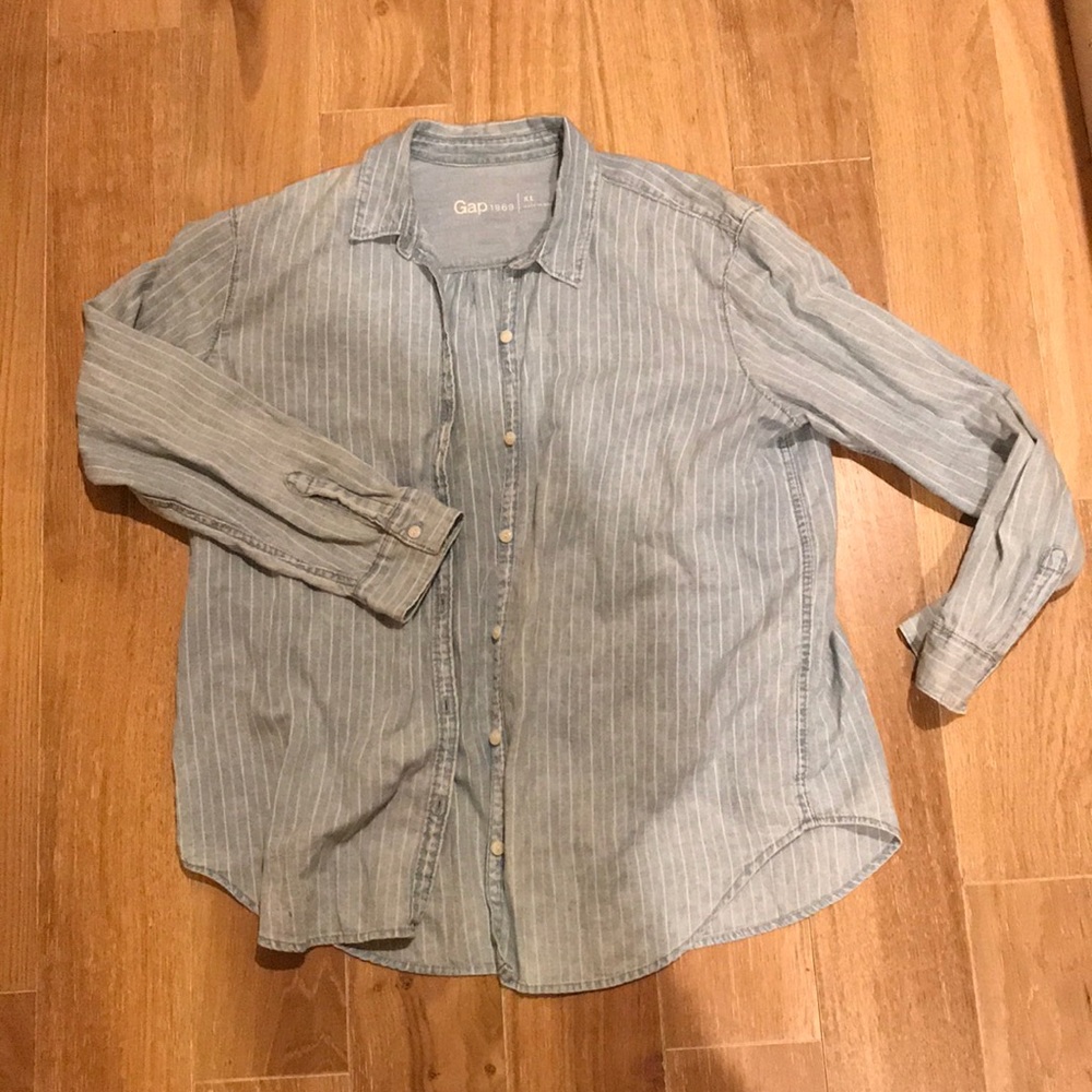 Gap striped flannel